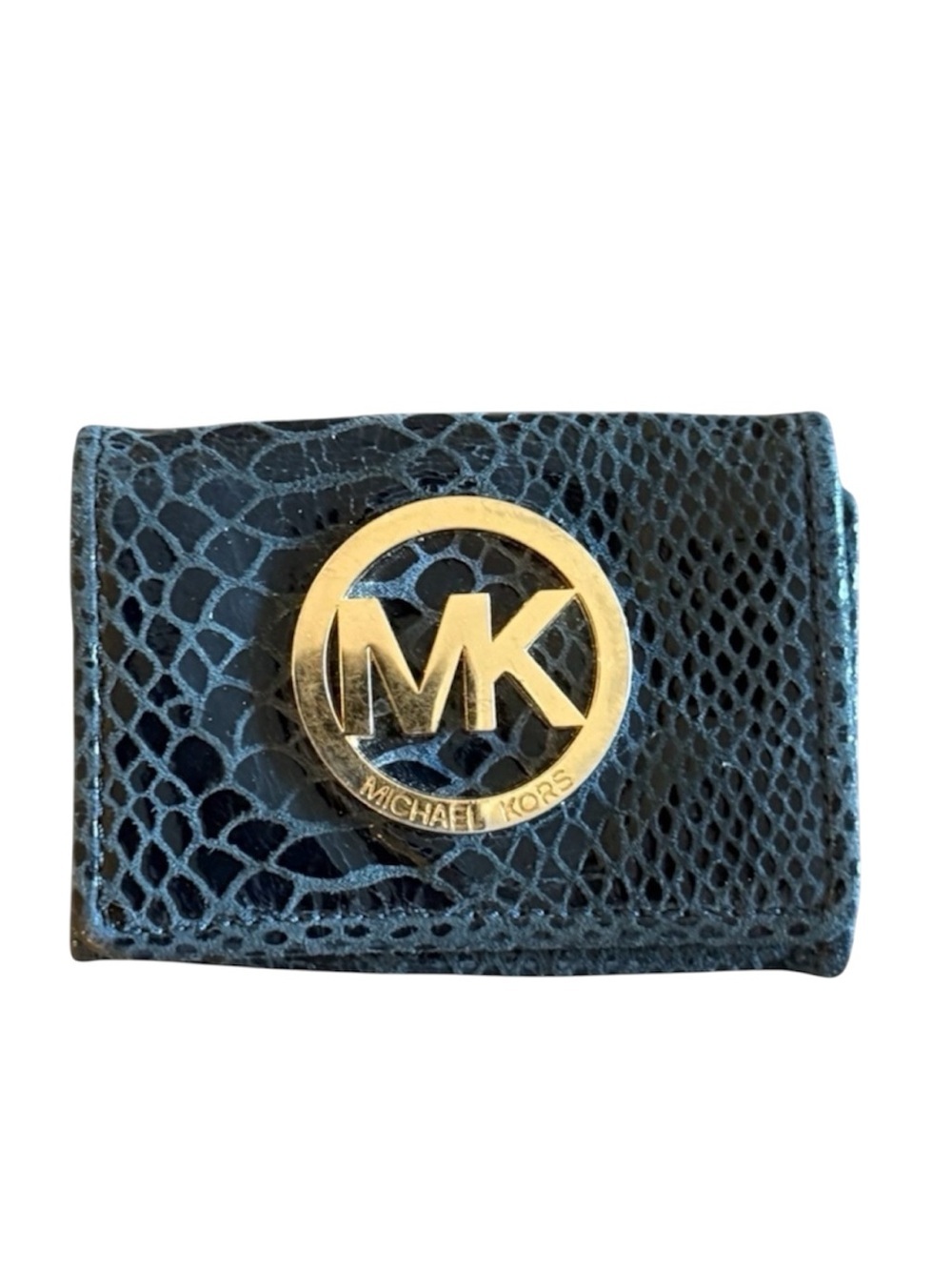 Michael Kors Python-Embossed Card Holder Wallet - Picture 3 of 12